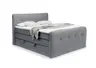 Boxspringbett HOLLIE- Liegefläche ca. 180x200 cm, Stoff, Stahl