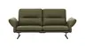 Sofa Alexander - 3-Sitzer inkl. Kopfstütze/Armlehne verstellbar, Leder, Olive
