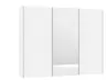 Schwebetürenschrank JOIN IT- B ca. 303 cm., Weiß, Glas, Weiß, Spiegel