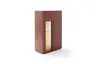 Highboard Colore - mit Beleuchtung, BHT ca. 90x144x45 cm, Lack, Samtbeere