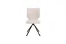 Stuhl Cupi - Stativ, Stoff, Ecru