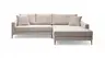 Ecksofa- 3-Sitzer, Ecke rechts, Stoff, Beige