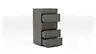 Kommode Loretto - BHT ca. 60x115x53 cm, Lack matt, Anthrazit