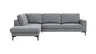 Ecksofa Oviedo - 2,5-Sitzer mit Ecke rechts, Stoff, Grau