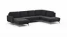 Wohnlandschaft Enna - Longchair links, 2,5-Sitzer, Ecke rechts, Stoff, Anthrazit