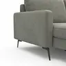 Wohnlandschaft Enna - Longchair links, 2,5-Sitzer, Ecke rechts, Stoff, Grau