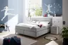 Boxspringbett- Liegefläche ca. 180x200 cm, Stoff, Grau