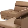 Ecksofa Philadelphia -  Ecke links, 2,5-Sitzer, Kopfteil verstellbar (manuell), Stoff, Braun