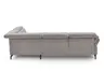 Ecksofa - 2-Sitzer mit Ecke rechts, Stoff, Silbergrau