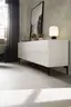 Sideboard Casello - BHT ca. 225x74x47 cm, Lack Matt, Olivgrün