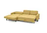 Ecksofa CALM MOVE 2.0 - Longchair links mit 2,5-Sitzer, Schlaffunktion, Feincord, Gold