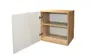 Hängeschrank- B ca. 50 cm, Eiche Dekor, Weiß, Matt
