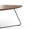 Couchtisch Fano - LBH ca. 96x86x38 cm, Nussbaum, Furnier