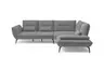 Ecksofa PAYTON -2,5-Sitzer, Ecke rechts, Stoff, Grau
