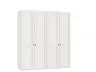 Drehtürenschrank JOIN IT- B ca. 202 cm., Cremeweiss, Weiss