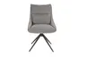 Stuhl MANDY - drehbar, Stoff, Graubeige