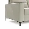 Ecksofa Merlos H - 2,5-Sitzer mit Ecke rechts, Stoff, Natur