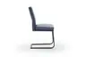 Freischwinger Valloni, Leder, Hellblau
