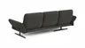 Ecksofa  Alexander - Longchair links mit 3-Sitzer inkl. Kopfstütze/Armlehne verstellbar, Stoff, Braungrün