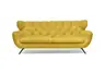 Sofa CHIRA - 3-Sitzer, Stoff, Gelb