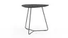 Ecktisch Fano - LBH ca. 59x50x50 cm, Fenix, Schwarz