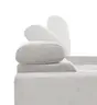 Ecksofa - 2-Sitzer mit Longchair rechts, Sitztiefe verstellbar motorisch/Kopfteil verstellbar, Stoff, Sand