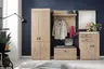 Garderobe - Balkeneiche teilmassiv