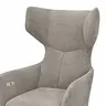 Sessel Noto Relax II - Rückenlehne und Fußteil verstellbar (motorisch), Stoff, Hellgrau