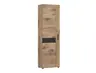 Garderobenschrank- B ca. 58 cm, Eiche Dekor, Dunkelgrau