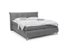 Boxspringbett HAROA- Liegefläche ca. 180x200 cm, Stoff, Grau, Bonell, Inkl. Topper