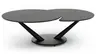 Couchtisch Spessa - LB ca. 128x80 cm, drehbar, Keramik, Anthrazit