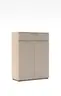 Büroschrank - B ca. 80 cm, Riva Eiche Nachbildung, Kaschmir