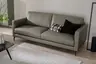 Sofa Cuneo Klassik - 2-Sitzer, Leder, Graubraun, Relaxfunktion, motorisch