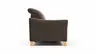 Sofa Canterbury - Recamiere links, Stoff, Dunkelbraun