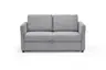 Sofa PRO FLEXX - 2-Sitzer inkl. Schlaffunktion, Stoff, Hellgrau