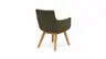 Armlehnstuhl Calgary - Leder, Olive