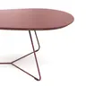 Couchtisch Fano - LBH ca. 96x86x38 cm, Fenix, Bordeaux