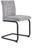Freischwinger - Stoff, Vintage Silber