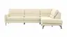 Ecksofa Valera - 3-Sitzer mit Ecke rechts inkl. Rückenlehne verstellbar, Stoff, Natur