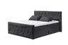 Boxspringbett- Liegefläche ca. 180x200 cm, Stoff, Schwarz