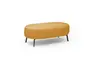 Hocker CARLLOTA - LB. ca. 125x73 cm, Stoff, Kurkuma