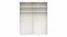 Drehtürenschrank Viana - B. ca. 200 cm, Lack, Weiß