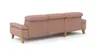 Ecksofa Hudson - Longchair links mit 2,5-Sitzer, inkl. Kopfteil verstellbar, Stoff, Kupfer