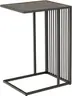 Beistelltisch - LB ca. 43x35 cm, Marmoroptik, Schwarz