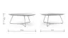 Couchtisch Fano - LBH ca. 87x78x33 cm, Fenix, Beige