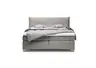  Boxspringbett HADAI- Liegefläche ca. 180x200 cm, Stoff, Anthrazit, Bonell, Inkl. Topper
