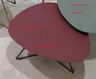 Couchtisch Fano - LBH ca. 67x60x38 cm, Fenix, Bordeaux