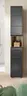 Hochschrank - B ca. 30 cm, Nox Eiche Nachbildung, Schwarz