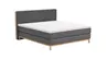 Boxspringbett Odense - Liegefläche ca. 180x200 cm, Stoff, Anthrazit