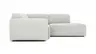 Ecksofa Elementos - 1,5-Sitzer links mit Ecke rechts, Stoff, Weiß